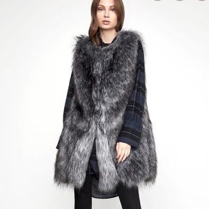 BCBGMAXAZRIA Faux Fur Vest